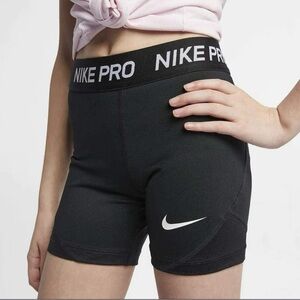 Nike Pro Girl Athletic Black Shorts